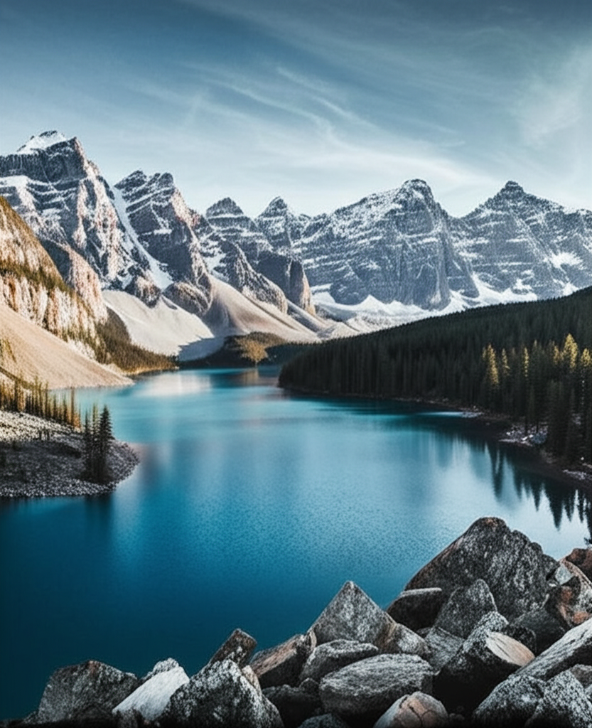 AI generated mountain landscape